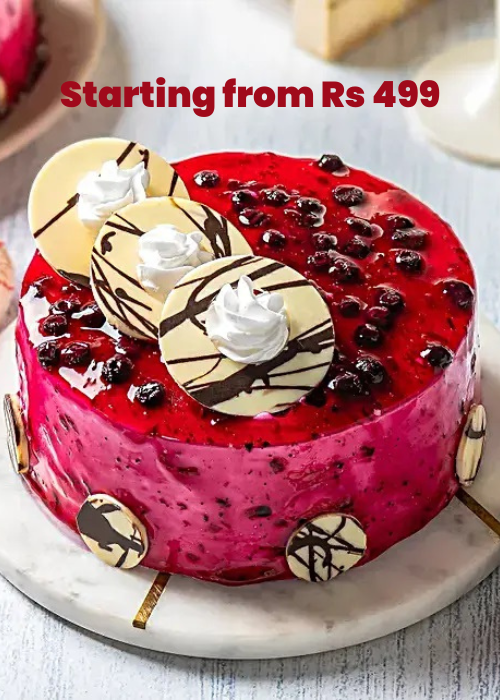 Cakes starting from Rs. 499 + 2.5% Cashback FnP discount coupon