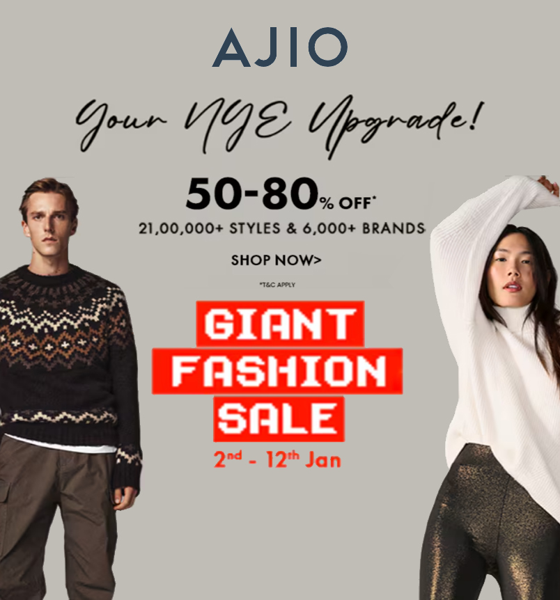 GIANT FASHION SALE : 50-80% OFF