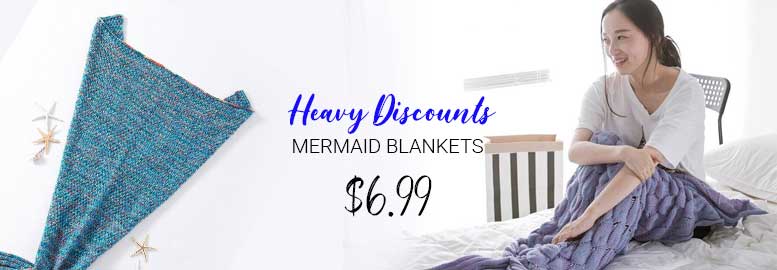 Heavy Discounts on MERMAID BLANKETS