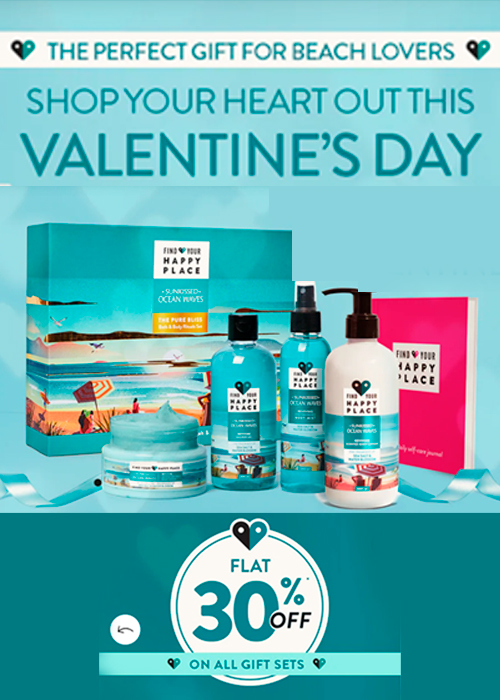 Valentine's Day Offer! Flat 30% Off On Sunkissed Ocean Waves Gift Sets + 10% Cashback