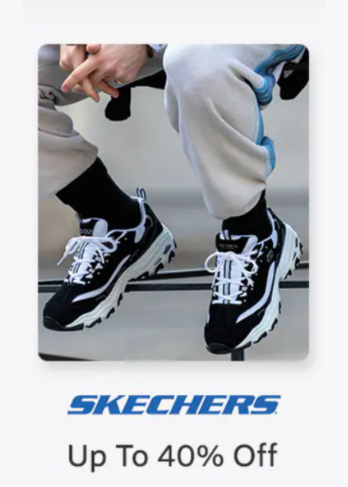 Up To 40% OFF on SKECHERS + 5% Cashback
